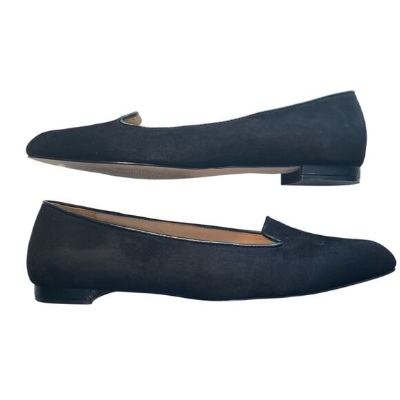 TALBOTS Suede Shoes – Black Flats, Preppy Office Style, Sz 8.5 - Picture 3 of 6